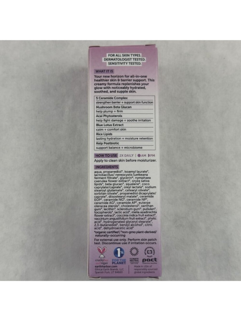 Earth Harbor Horizon Ceramide Repair Serum 1 Fl Oz Plant-Based Skin Barrier NE - Picture 4 of 8